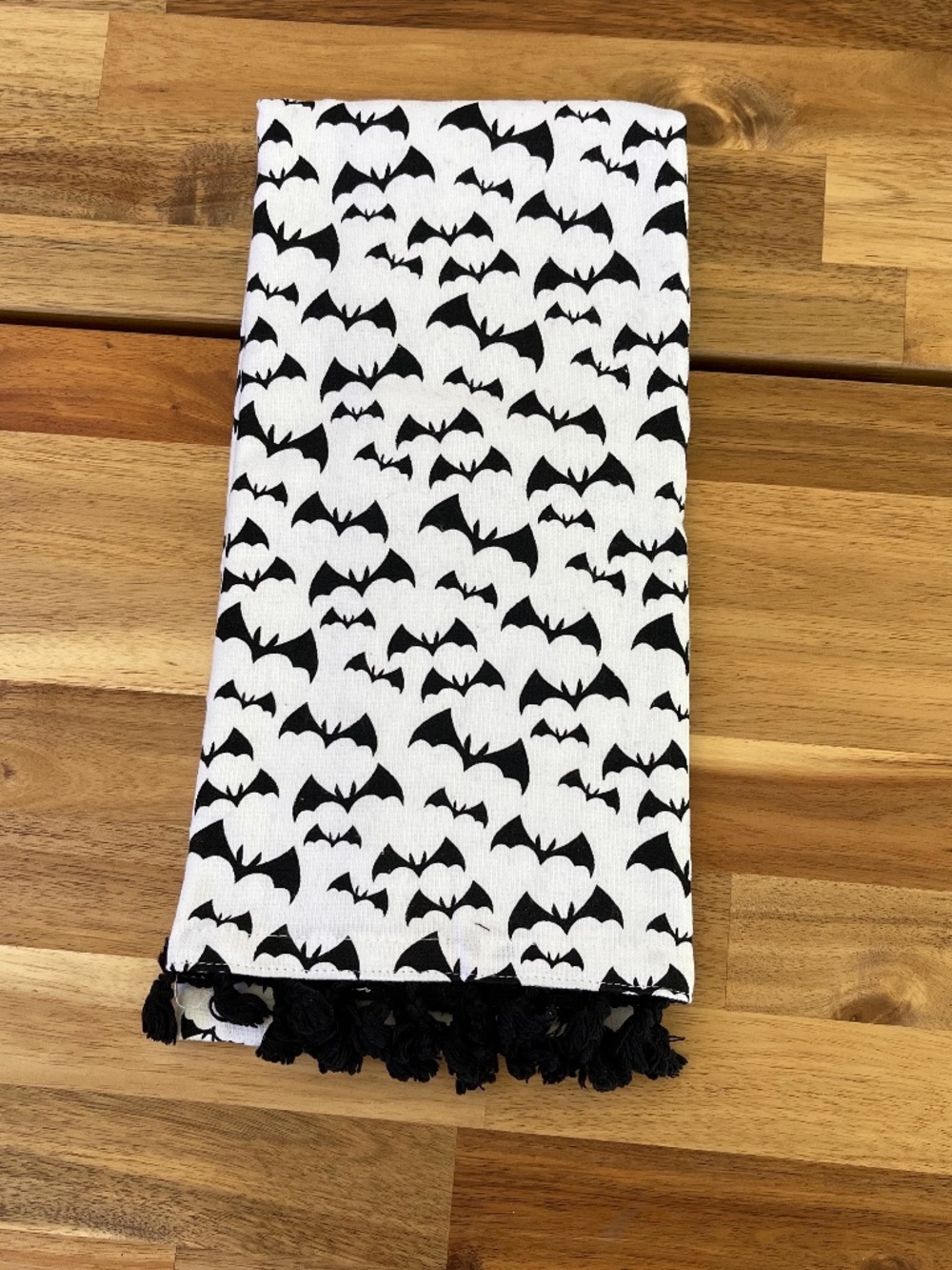 Black and white bats soft towel - JOANN Fabrics - NEW